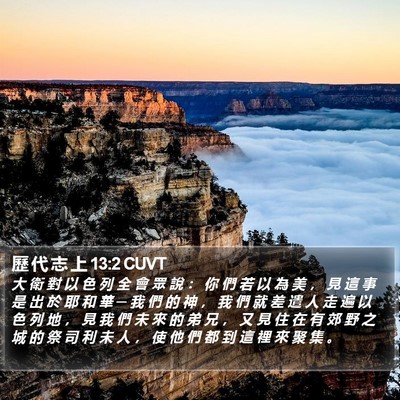 歷 代 志 上 13:2 CUVT Bible Verse Image
