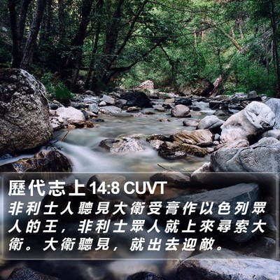 歷 代 志 上 14:8 CUVT Bible Verse Image