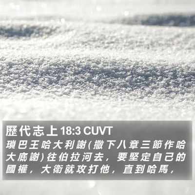 歷 代 志 上 18:3 CUVT Bible Verse Image
