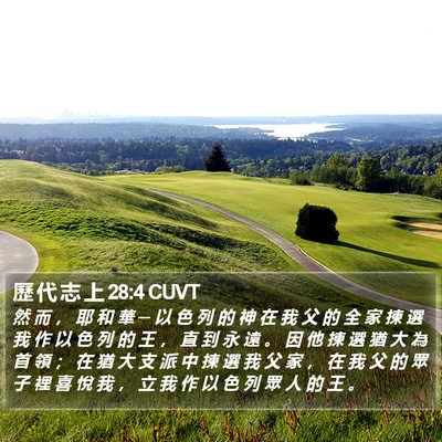 歷 代 志 上 28:4 CUVT Bible Verse Image