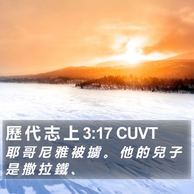 歷 代 志 上 3:17 CUVT Bible Verse Image