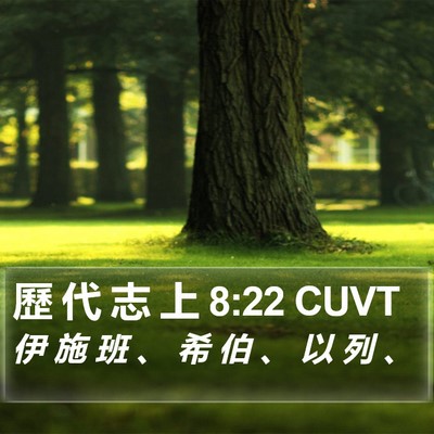 歷 代 志 上 8:22 CUVT Bible Verse Image