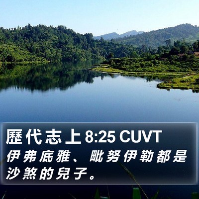 歷 代 志 上 8:25 CUVT Bible Verse Image