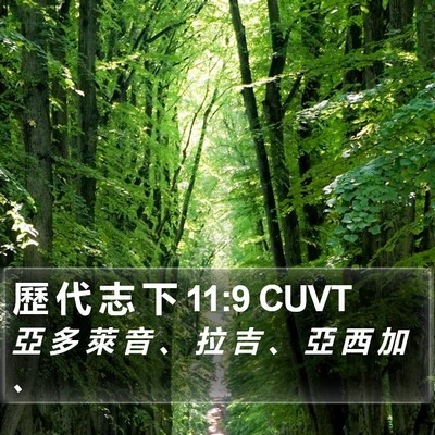 歷 代 志 下 11:9 CUVT Bible Verse Image