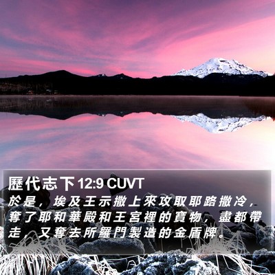 歷 代 志 下 12:9 CUVT Bible Verse Image