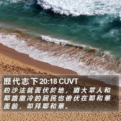 歷 代 志 下 20:18 CUVT Bible Verse Image