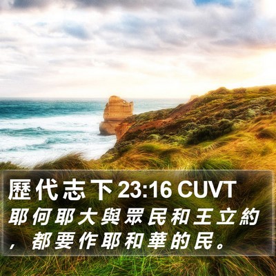 歷 代 志 下 23:16 CUVT Bible Verse Image