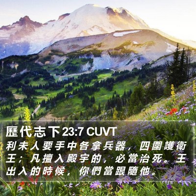 歷 代 志 下 23:7 CUVT Bible Verse Image