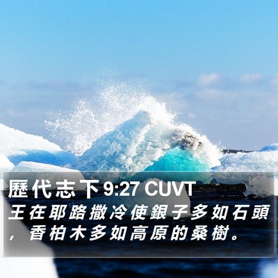 歷 代 志 下 9:27 CUVT Bible Verse Image