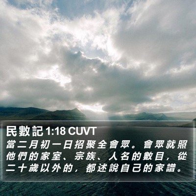 民 數 記 1:18 CUVT Bible Verse Image