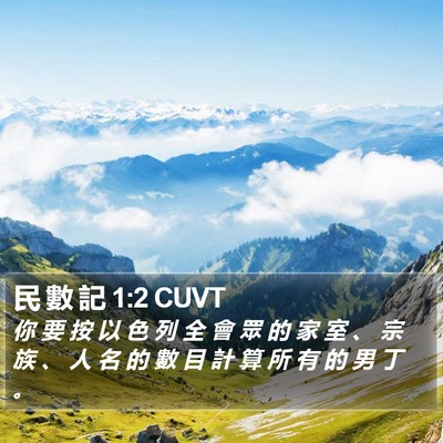 民 數 記 1:2 CUVT Bible Verse Image