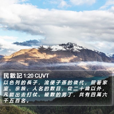 民 數 記 1:20 CUVT Bible Verse Image