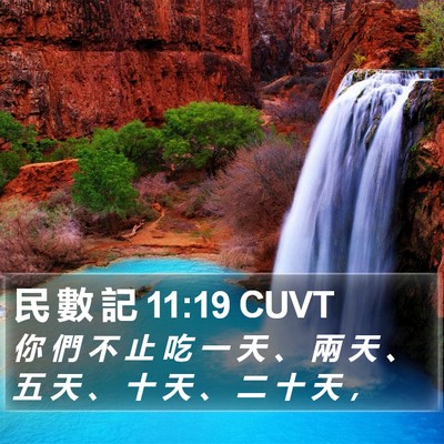 民 數 記 11:19 CUVT Bible Verse Image