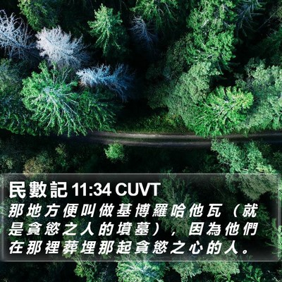 民 數 記 11:34 CUVT Bible Verse Image