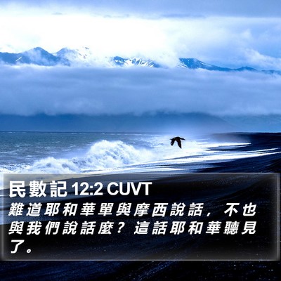 民 數 記 12:2 CUVT Bible Verse Image