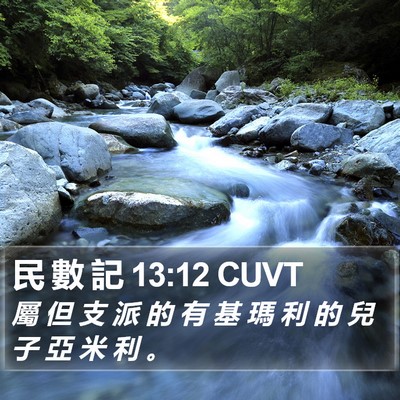 民 數 記 13:12 CUVT Bible Verse Image