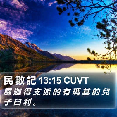 民 數 記 13:15 CUVT Bible Verse Image