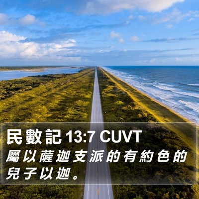 民 數 記 13:7 CUVT Bible Verse Image