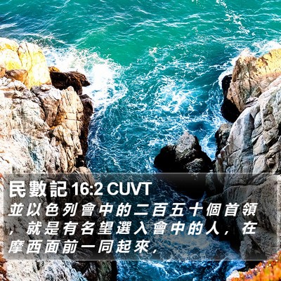 民 數 記 16:2 CUVT Bible Verse Image
