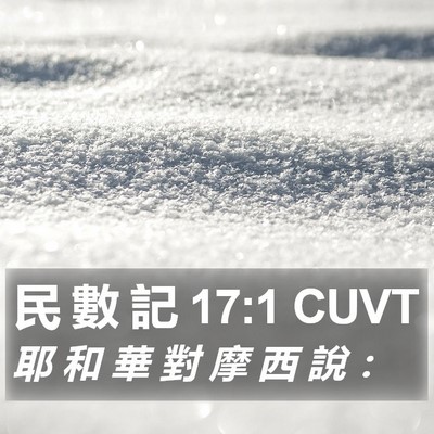 民 數 記 17:1 CUVT Bible Verse Image