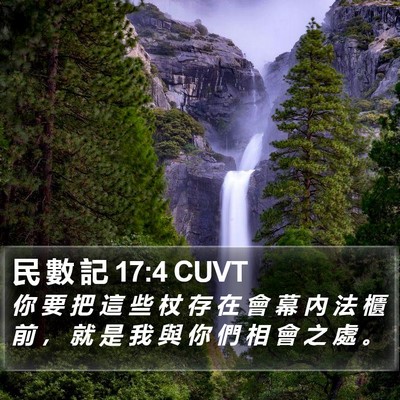 民 數 記 17:4 CUVT Bible Verse Image
