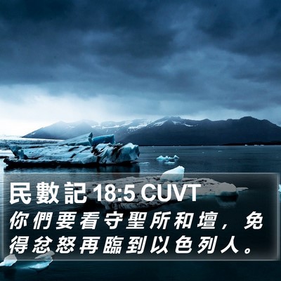 民 數 記 18:5 CUVT Bible Verse Image