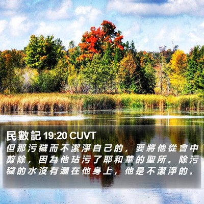 民 數 記 19:20 CUVT Bible Verse Image