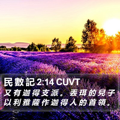 民 數 記 2:14 CUVT Bible Verse Image
