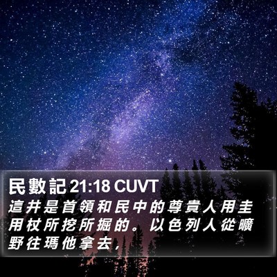 民 數 記 21:18 CUVT Bible Verse Image