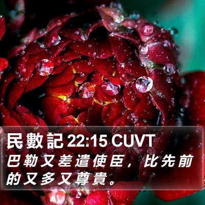 民 數 記 22:15 CUVT Bible Verse Image