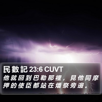 民 數 記 23:6 CUVT Bible Verse Image
