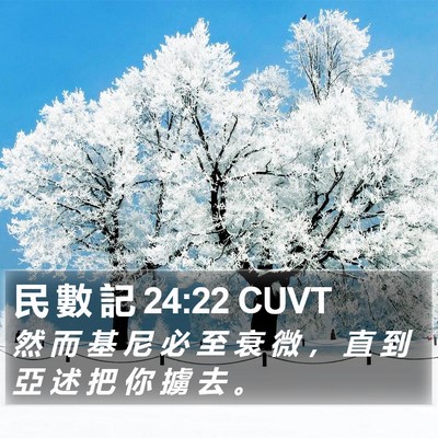 民 數 記 24:22 CUVT Bible Verse Image