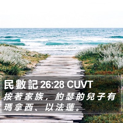 民 數 記 26:28 CUVT Bible Verse Image
