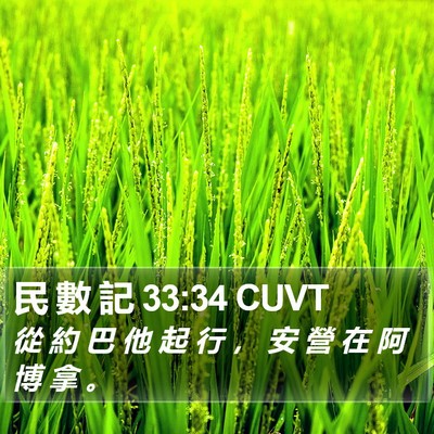 民 數 記 33:34 CUVT Bible Verse Image