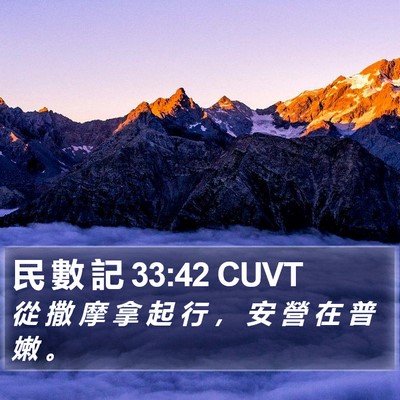民 數 記 33:42 CUVT Bible Verse Image
