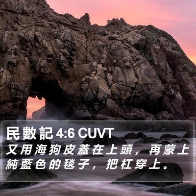 民 數 記 4:6 CUVT Bible Verse Image