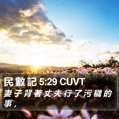 民 數 記 5:29 CUVT Bible Verse Image