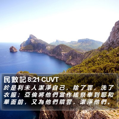 民 數 記 8:21 CUVT Bible Verse Image