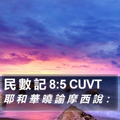 民 數 記 8:5 CUVT Bible Verse Image