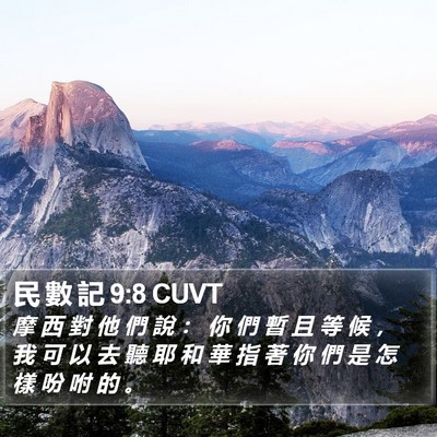 民 數 記 9:8 CUVT Bible Verse Image