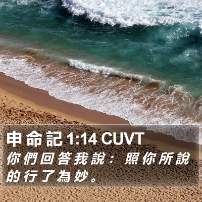 申 命 記 1:14 CUVT Bible Verse Image