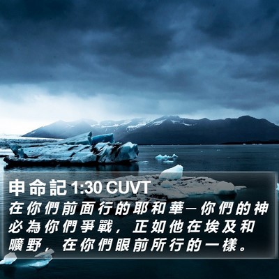 申 命 記 1:30 CUVT Bible Verse Image