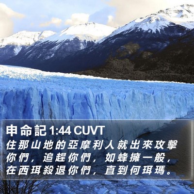 申 命 記 1:44 CUVT Bible Verse Image