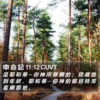 申 命 記 11:12 CUVT Bible Verse Image