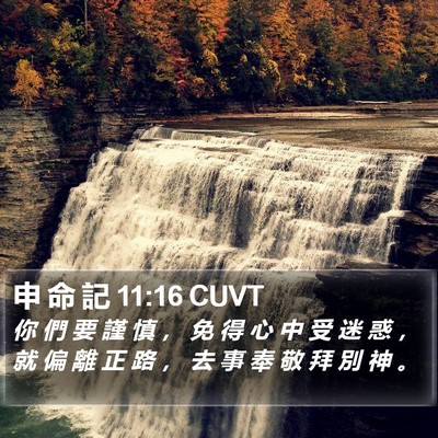 申 命 記 11:16 CUVT Bible Verse Image