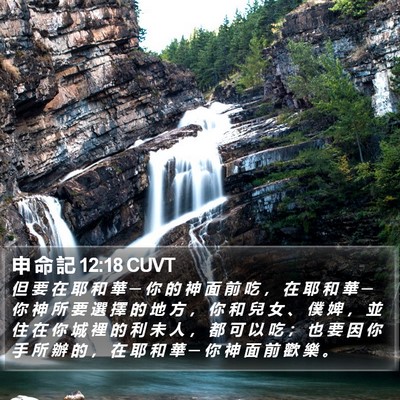 申 命 記 12:18 CUVT Bible Verse Image