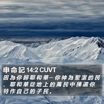 申 命 記 14:2 CUVT Bible Verse Image