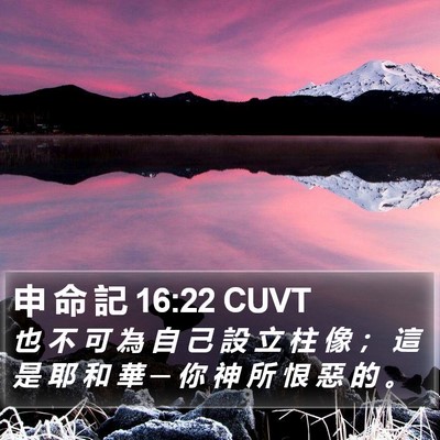 申 命 記 16:22 CUVT Bible Verse Image