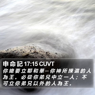 申 命 記 17:15 CUVT Bible Verse Image