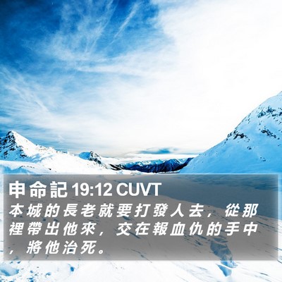 申 命 記 19:12 CUVT Bible Verse Image